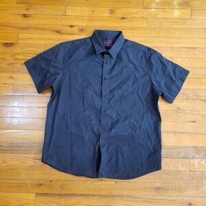 Untuckit Shirt Mens Large Collared Short Sleeve Button Up Work